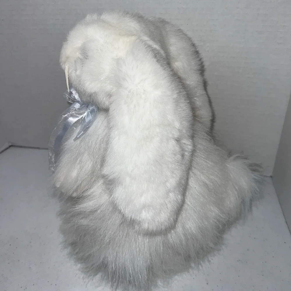 TY Classic Plush CASHMERE the Rabbit White Angora 12
